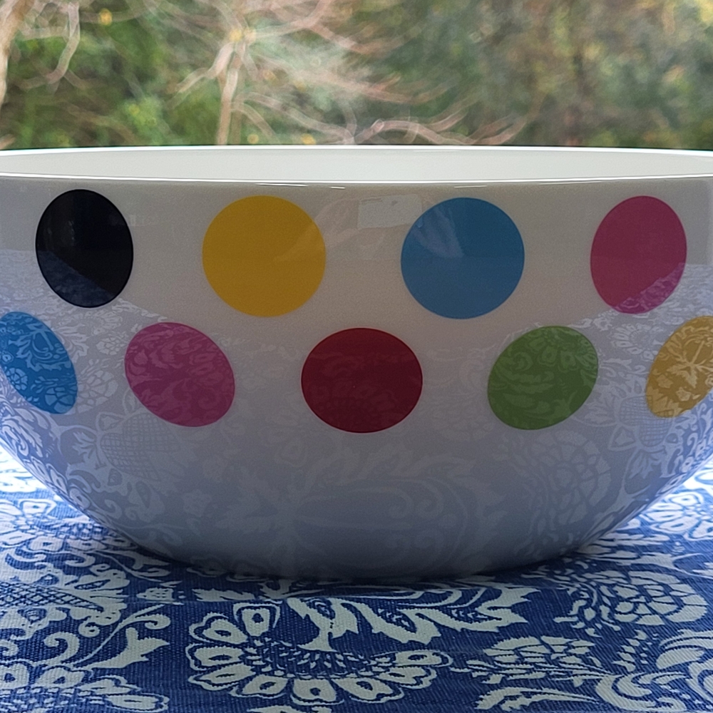 Colorful Polka Dot Bowl